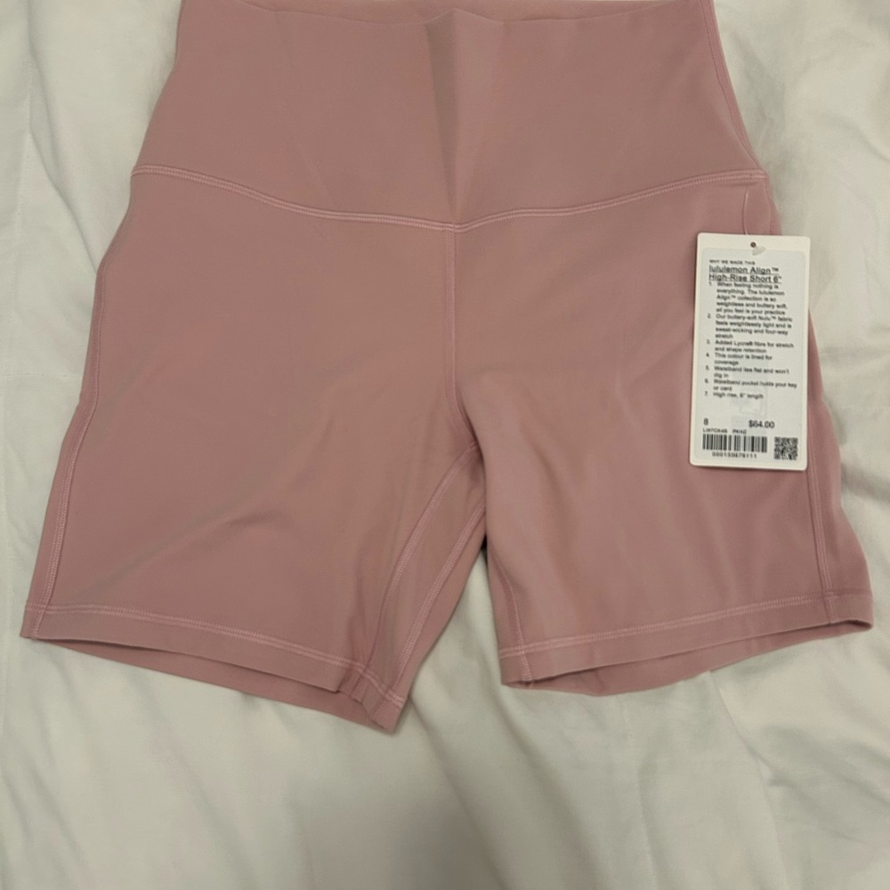 Women's Pink High-Waisted Shorts